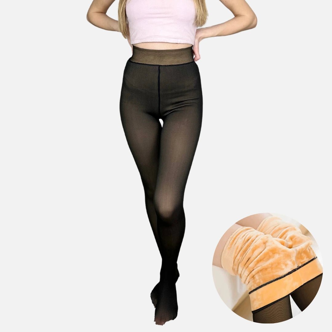 Leggings Doublés en Fleece Thermique