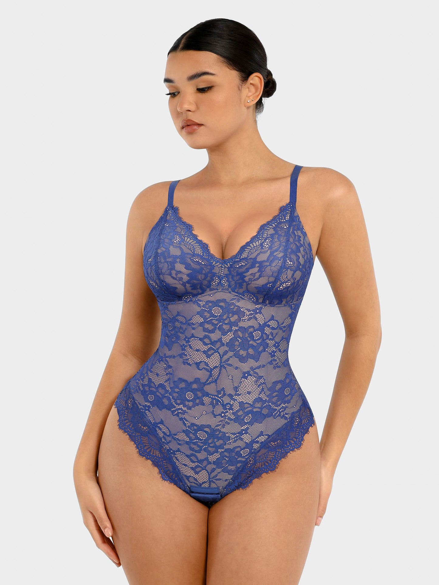 Feelingirl Body en Dentelle à Encolure en V