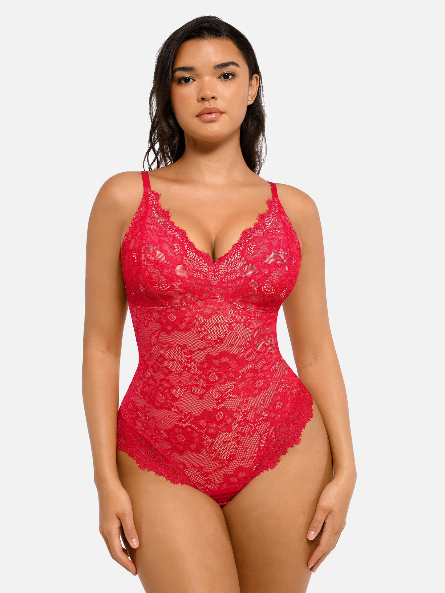 Feelingirl Body en Dentelle à Encolure en V