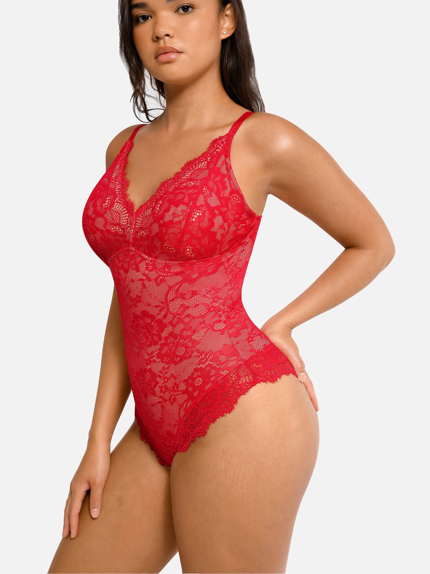 Feelingirl Body en Dentelle à Encolure en V