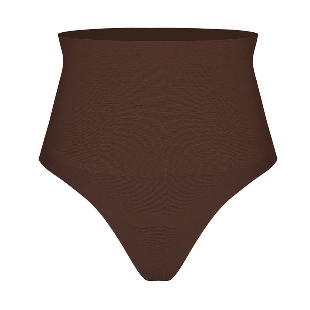 Culotte Tanga Modelante à Taille Moyenne Sans Couture