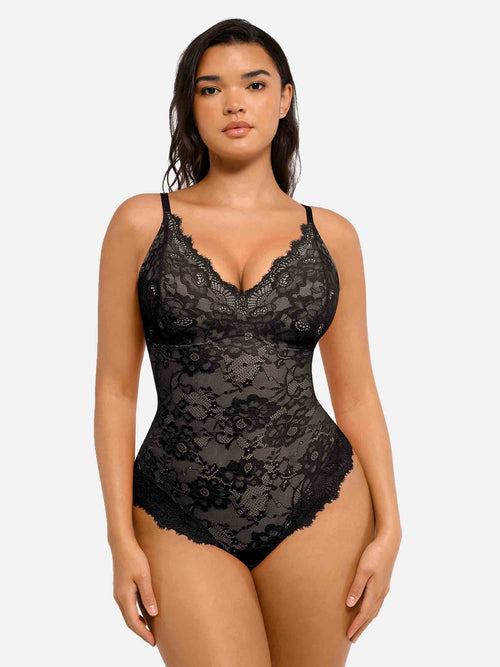 Feelingirl Body en Dentelle à Encolure en V