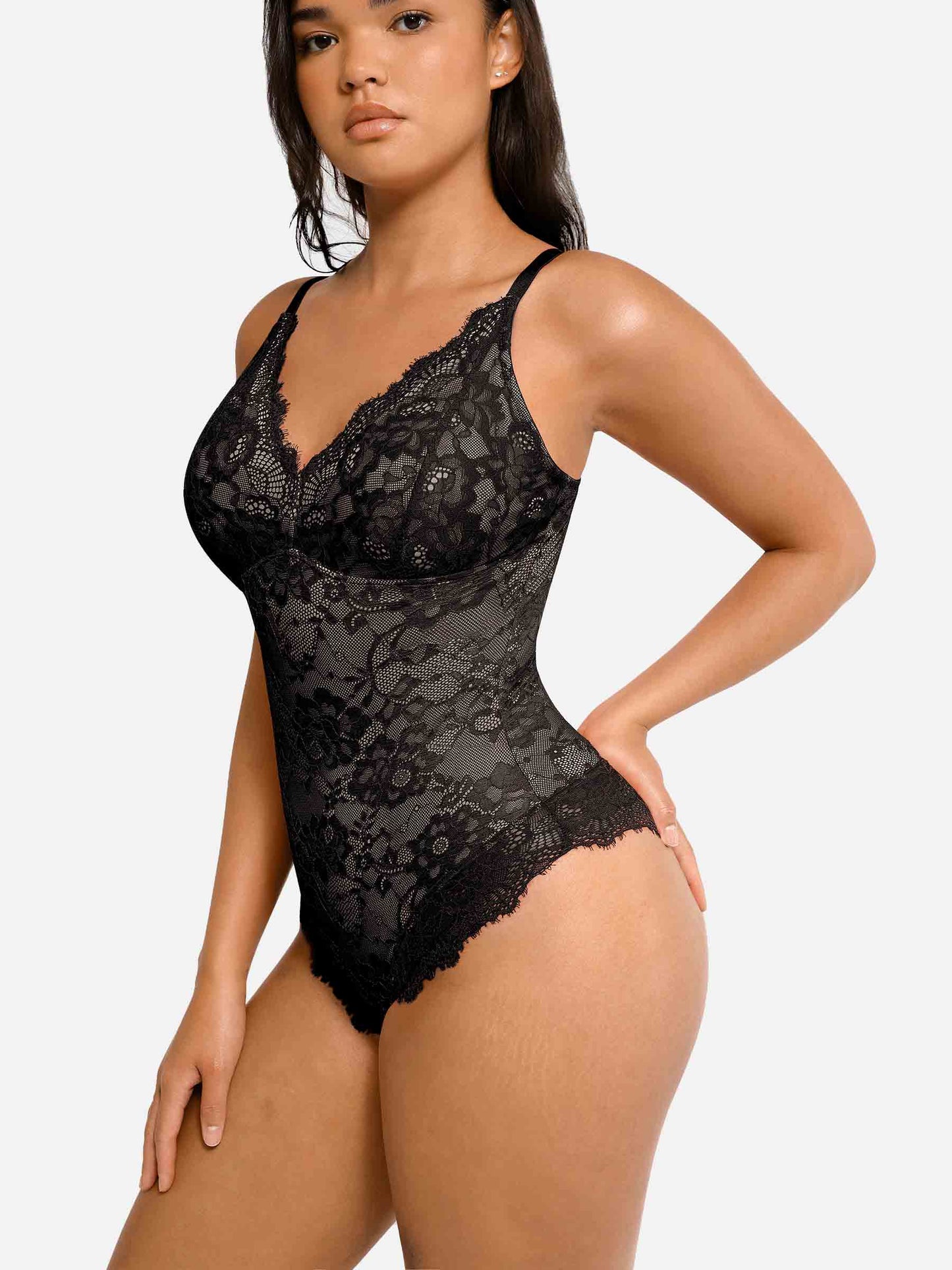 Feelingirl Body en Dentelle à Encolure en V