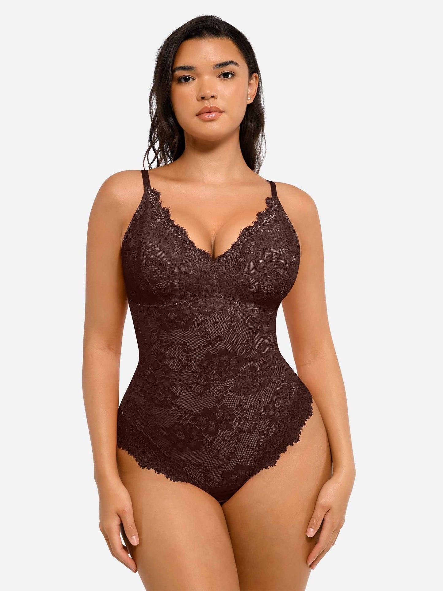 Feelingirl Body en Dentelle à Encolure en V