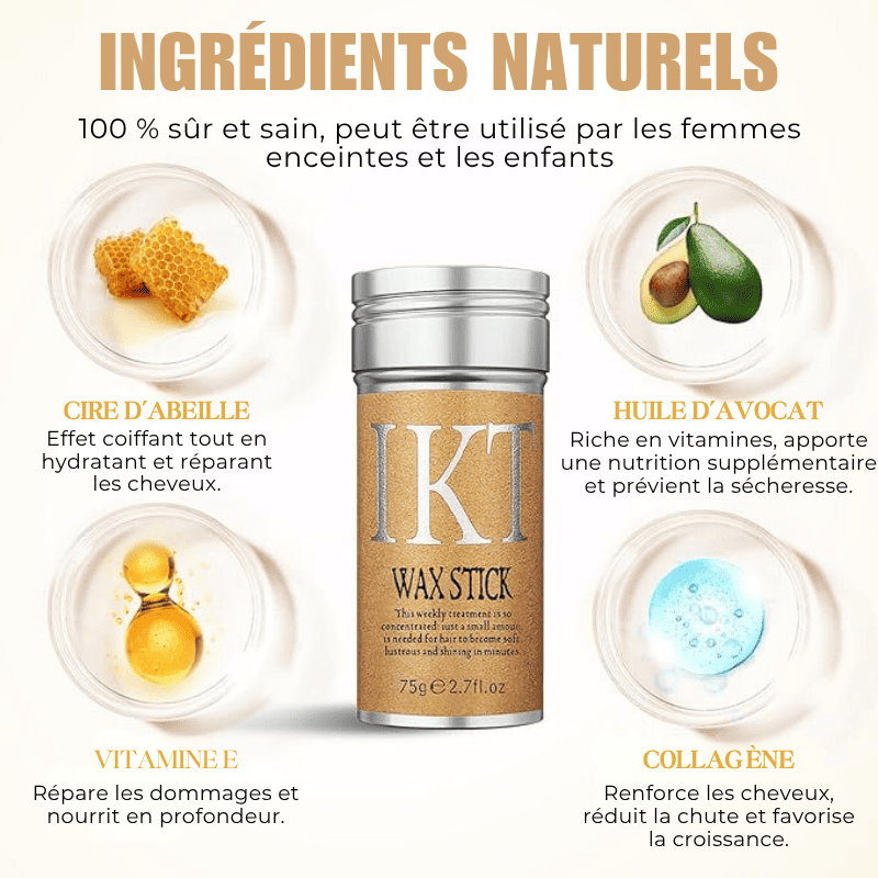 Stick de Finition Anti-Frisottis Wax Stick® – Coiffure Parfaite