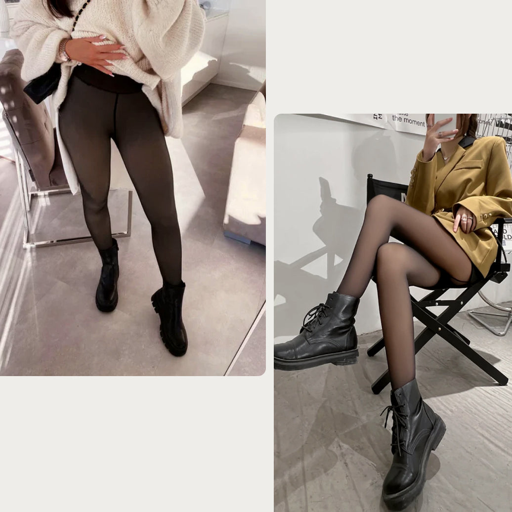 Collant thermique résistant aux déchirures avec doublure polaire – Achetez 1 et recevez 2 | Promotion d’hiver ❄️