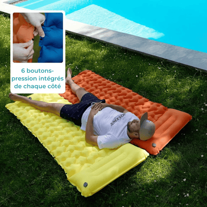 Matelas Gonflable Premium avec Pompe Intégrée – Résistant à l’Eau et à une Utilisation Intense