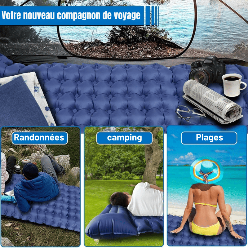 Matelas Gonflable Premium avec Pompe Intégrée – Résistant à l’Eau et à une Utilisation Intense