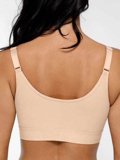 Feelingirl Soutien-gorge de Compression Post-chirurgical à Couverture Complète avec Fermeture Frontale pour Mastectomie